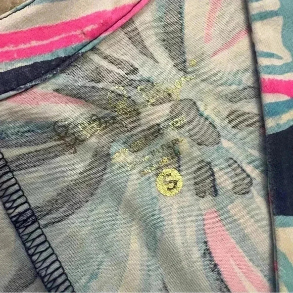 Lilly Pulitzer 3/4 Long Sleeve Amina Multi Neon Print Dress Wm Size Small 29457 - Picture 4 of 15